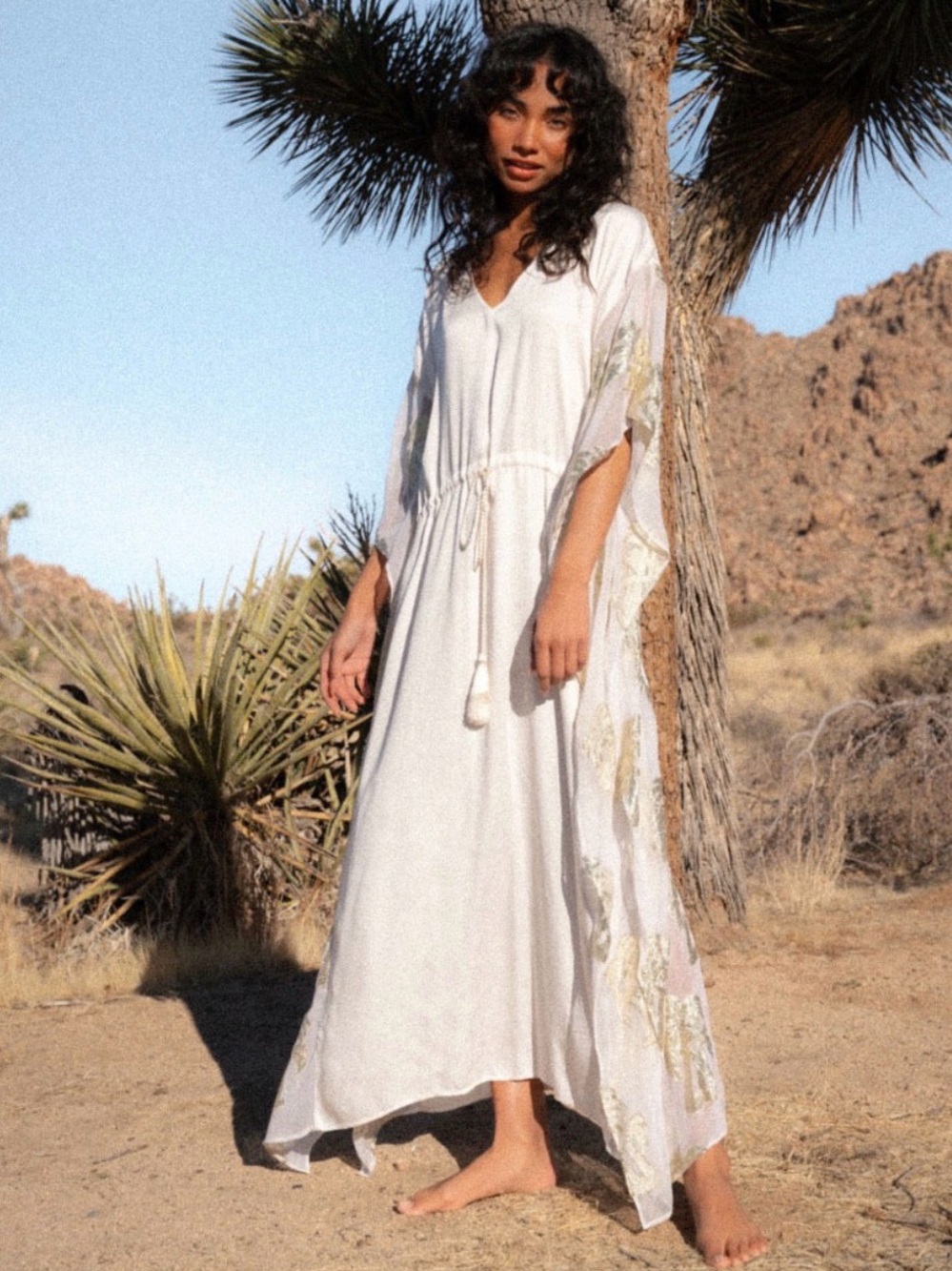 PITUSA PALM TREE KAFTAN Dress, NWT